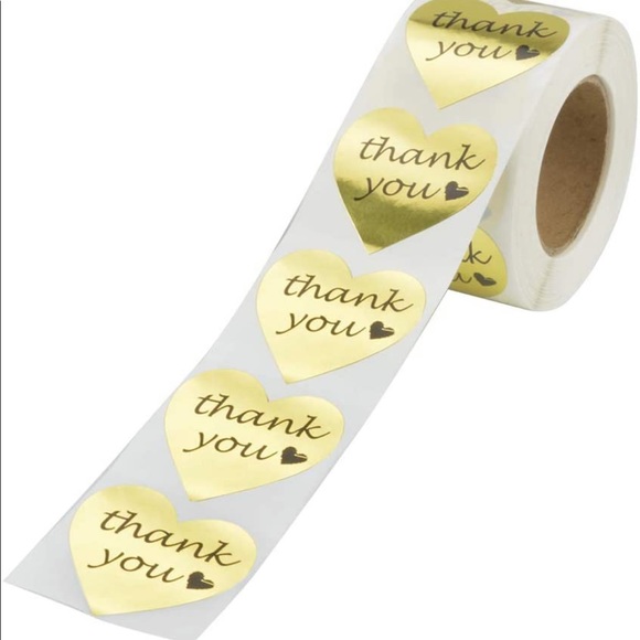 NEW Posh Package "Thank you!" Gift Wrap Shipping Supplies Set ~ Blue Rose 25x5 - Picture 12 of 15